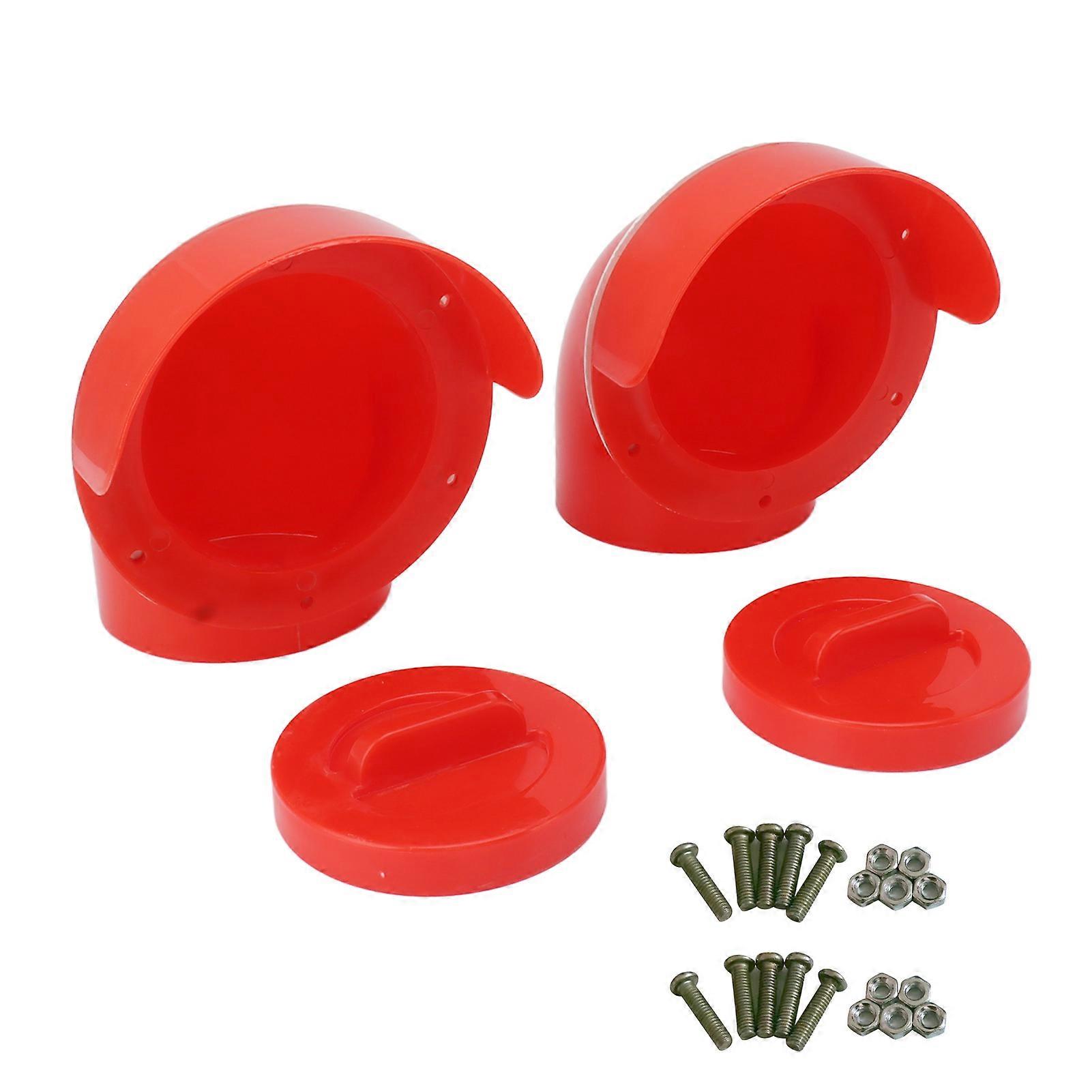 Poultry Feeder Ports Kit Auto Large Diameter Rain Proof Practical Gravity Feed Kit for Buckets