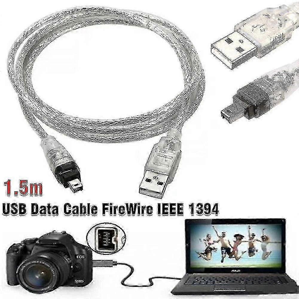 For Mini Dv Minidv Usb Data Cable Firewire Ieee 1394 Hdv Camcorder To Edit Pc