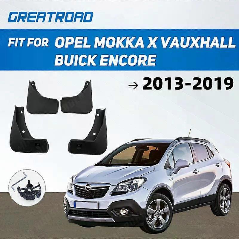 For Opel Mokka X Vauxhall Buick Encore 2013 - 2019 Mudflaps Splash Guards Front Rear Set Mud Flaps Mudguards 2014 2015 2016 2017