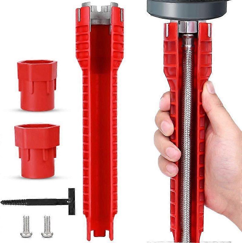 2025 Uusi 8 in 1 hanan ja pesualtaan asennusavain keittiön putkiston korjausavaimen hana-avaimen pesualtaan asennustyökaluun