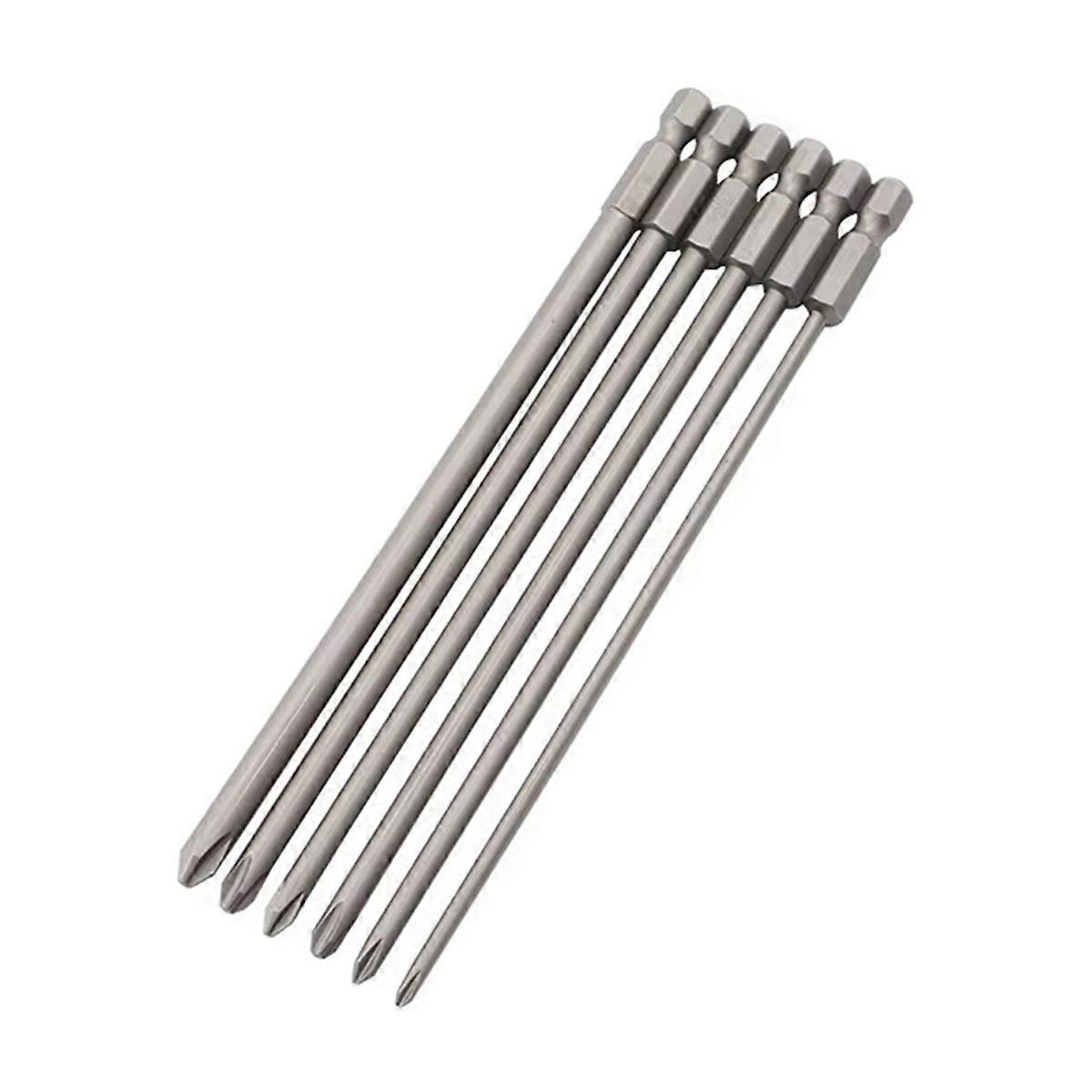 6pcs 150mm Screwdriver Bits with Magnetic Screwdriver Bits