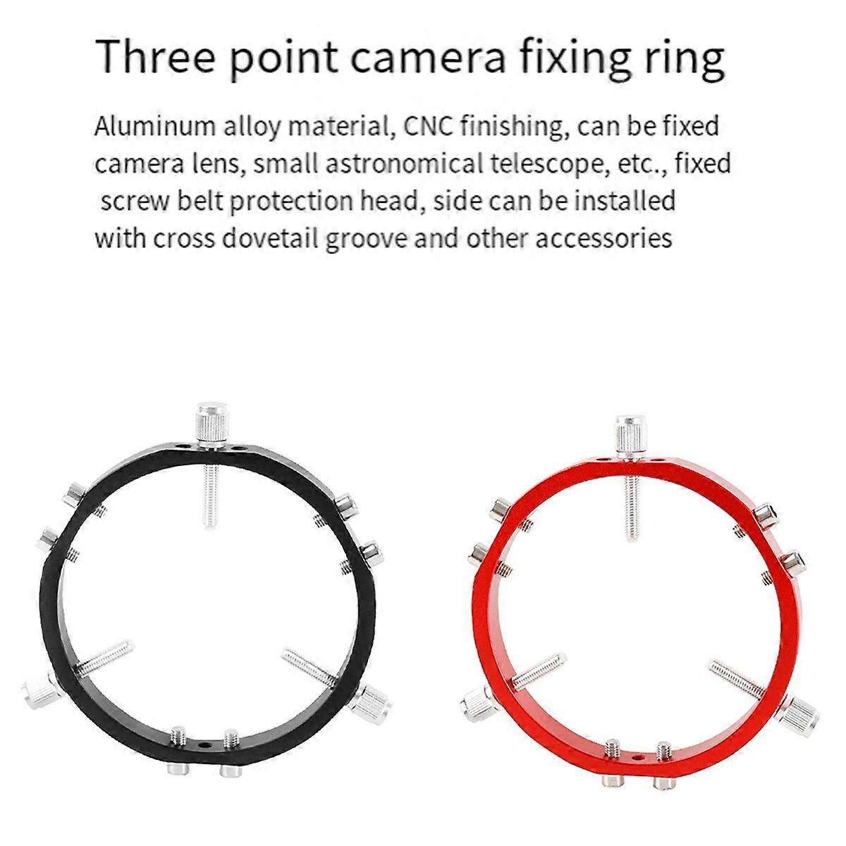 Star Finder Mount 3-Point Astrophotography Guide Locking Rings for Telescope Mount Finder Pointer 11
