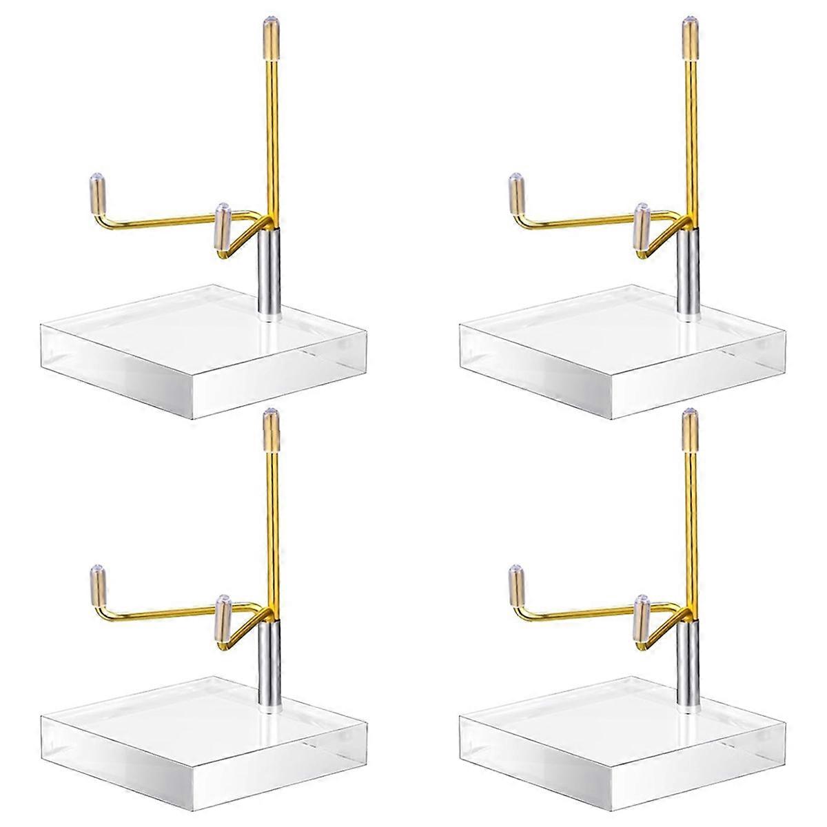 4 Pcs Adjustable Metal Arm Display Stand Easel Gold