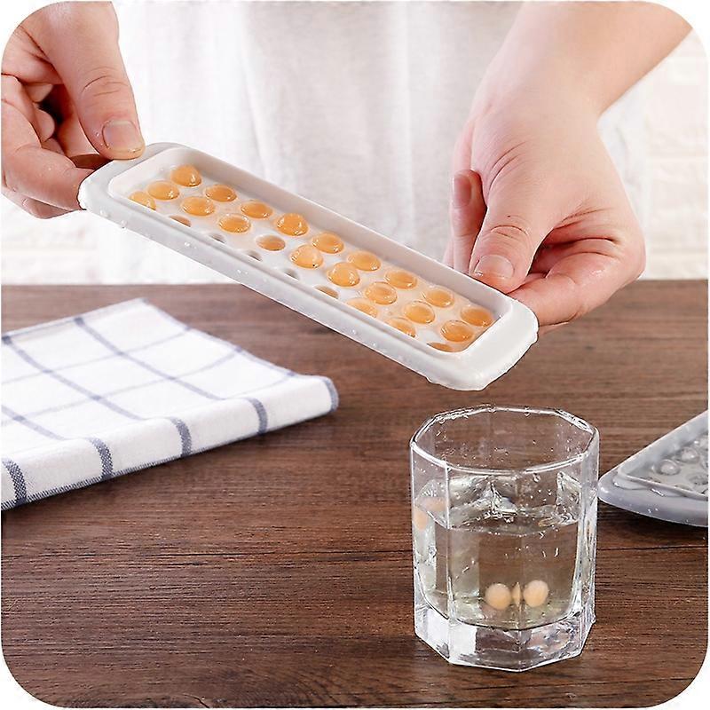 Creative Mini Ball Shaped 27-grid Ice Mold, Random Color Delivery