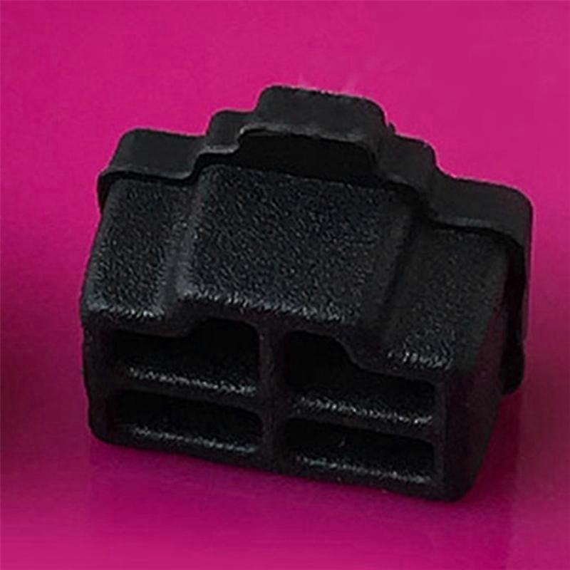 100Pcs Black Ethernet Hub Port RJ45 Anti Dust Cover Protector Plug