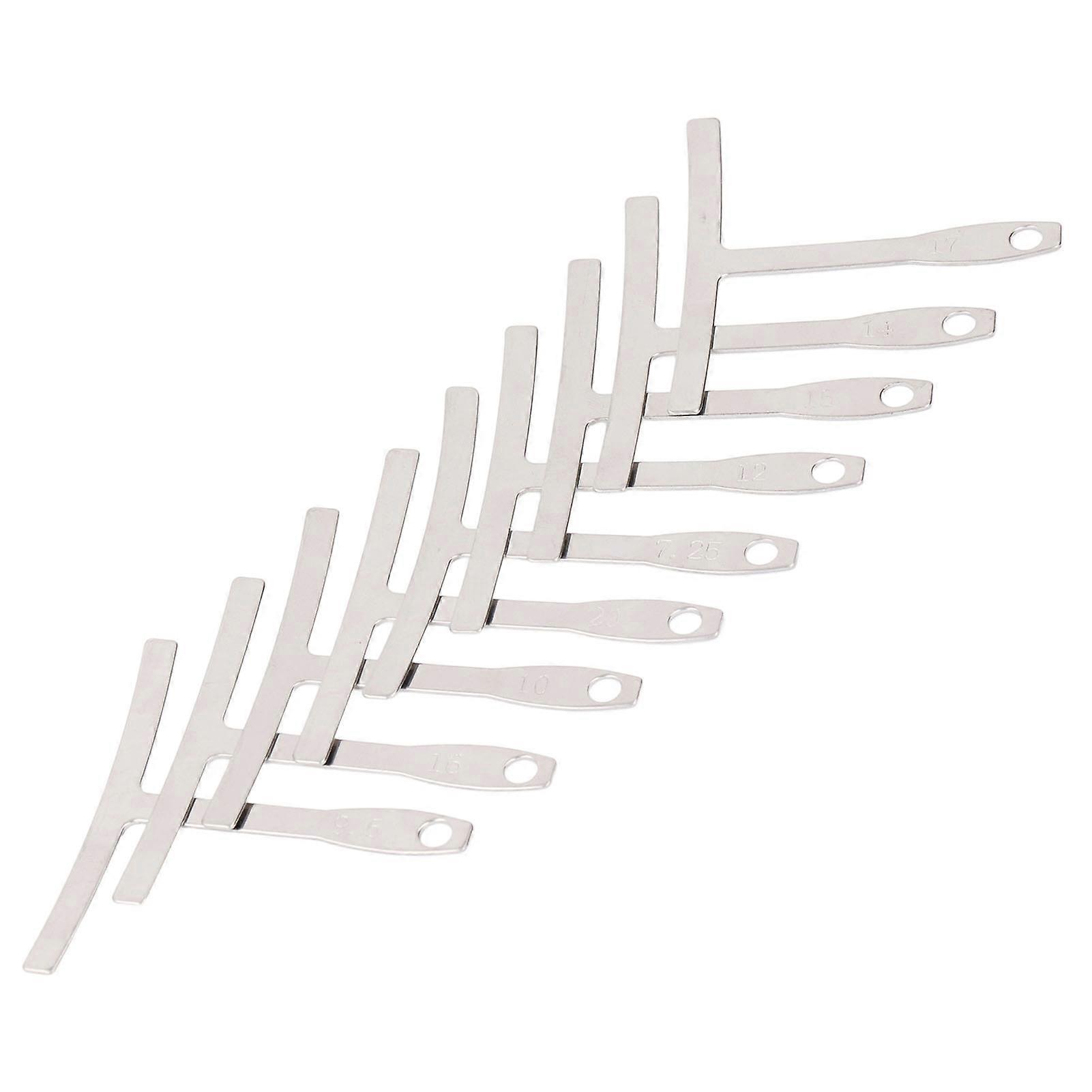 Foldable Fretboard Radius Ruler Gauge Set for Guitar Measurement