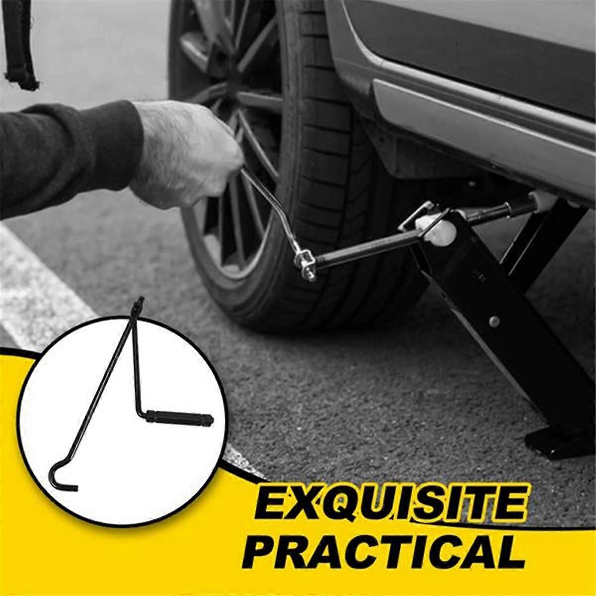 3pcs Car Jack Hand Crank Wheel Spanner Handle for Scissor Car Lift