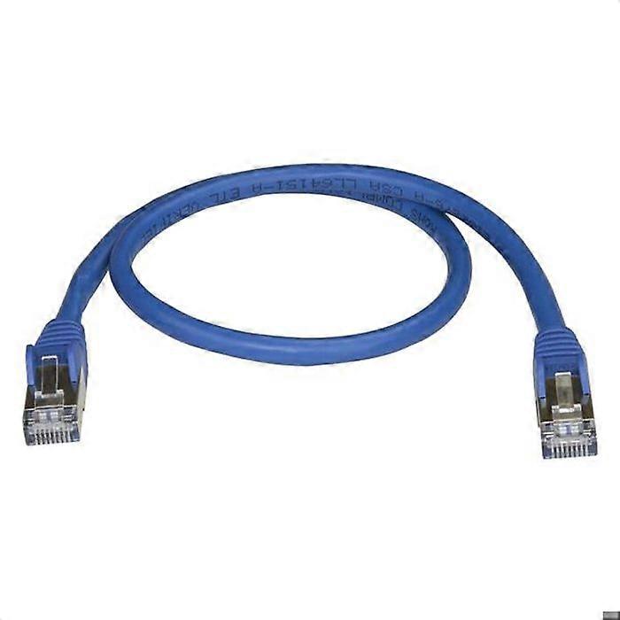 Shielded Cat6a STP network cable without hook - STARTECH - 50 cm Blue - PoE compatible