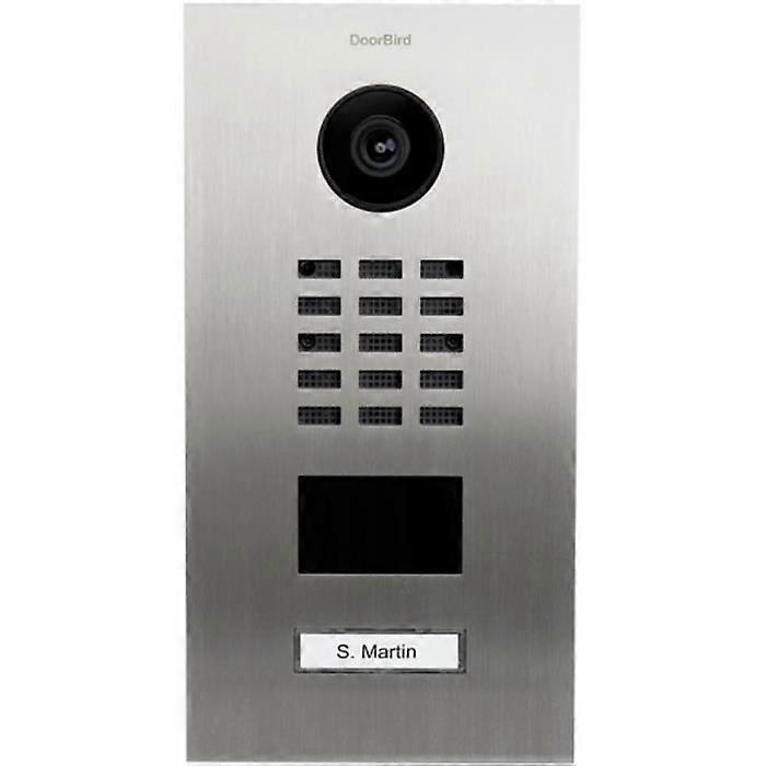 IP Video Intercom - DoorBird - D2101V - Brushed Stainless Steel - Night Vision - Visitor Memoization