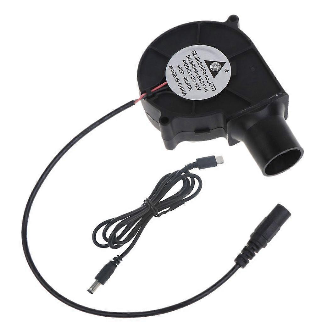 النوع C PD 12V موقد الطبخ للشواء مروحة منفاخ 2500 دورة في الدقيقة مروحة شواء منفاخ الهواء