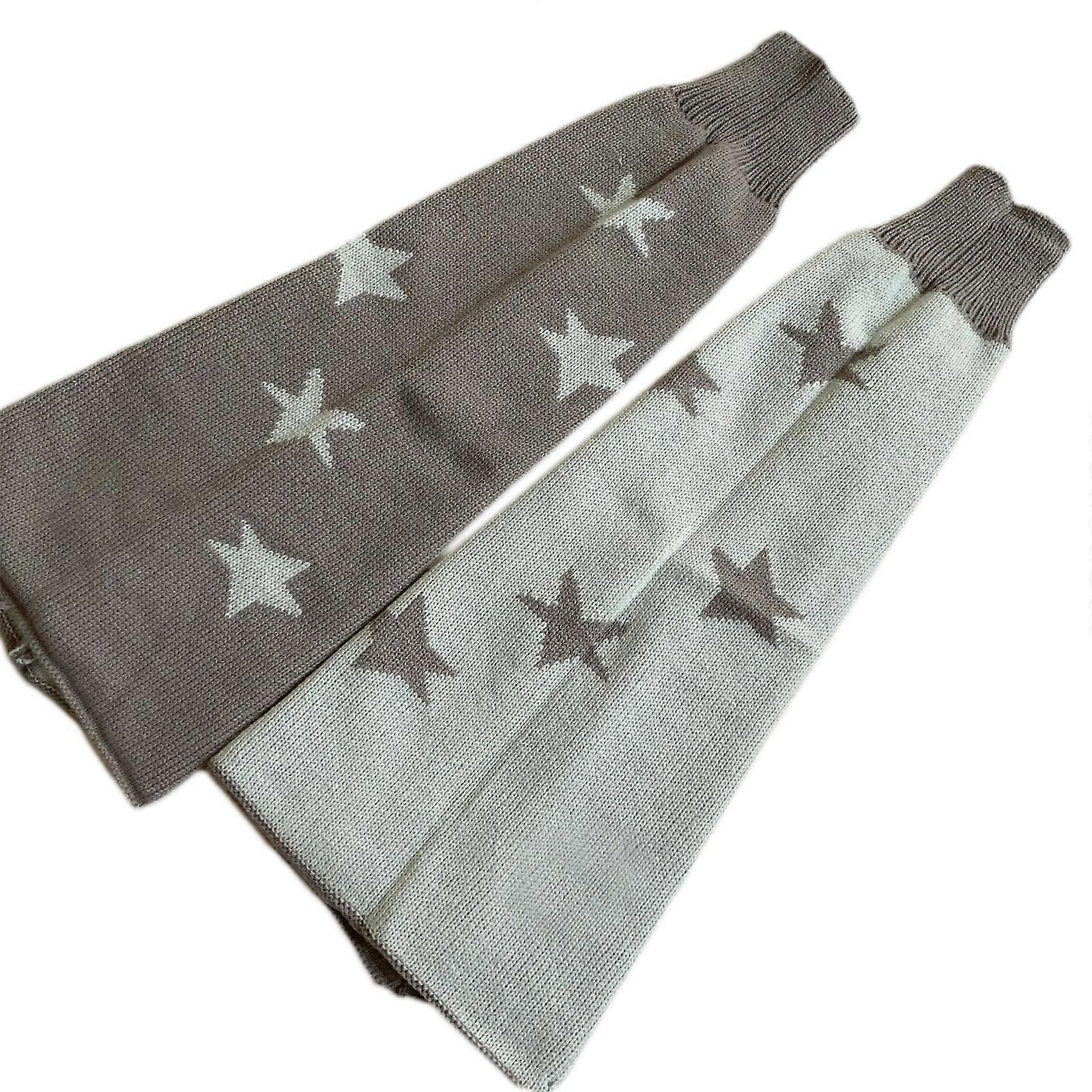 נשים גותיות סתיו לסרוג רגליים מחמם גרביים יפנית הרג'וקו כוכב אקארד הפיך מתרחב רחב כיסוי רגל רחבת סגנון רחוב הקדמי אפור ירוק