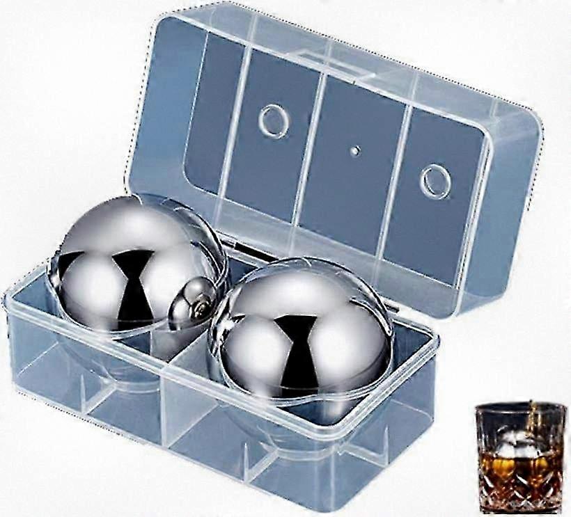 Stainless Steel Reusable Ice Cubes for Whiskey and Cocktails, No-Dilution Cooling Tech