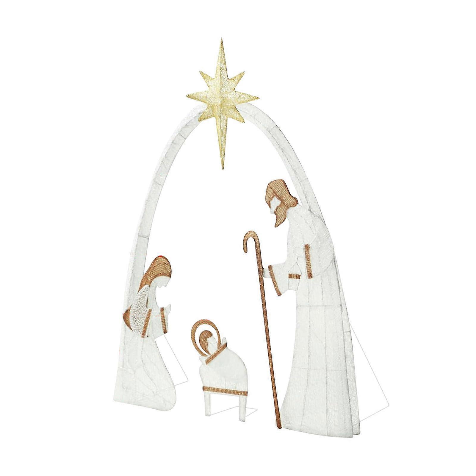 Lighted Nativity Scene for Home Lawn Holiday Party