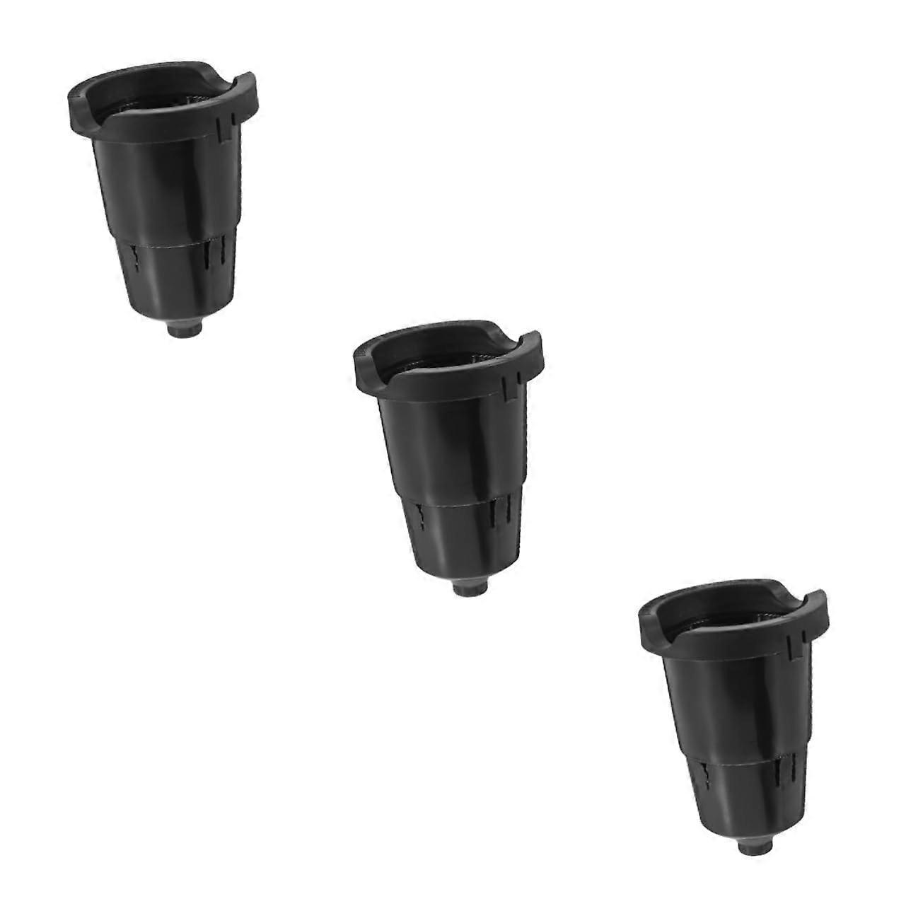 3 Pcs Reusable Coffee Filter Capsule Cups for Office Compatible with Keurig K-Cup, Durable Plastic, Eco-Friendly Design