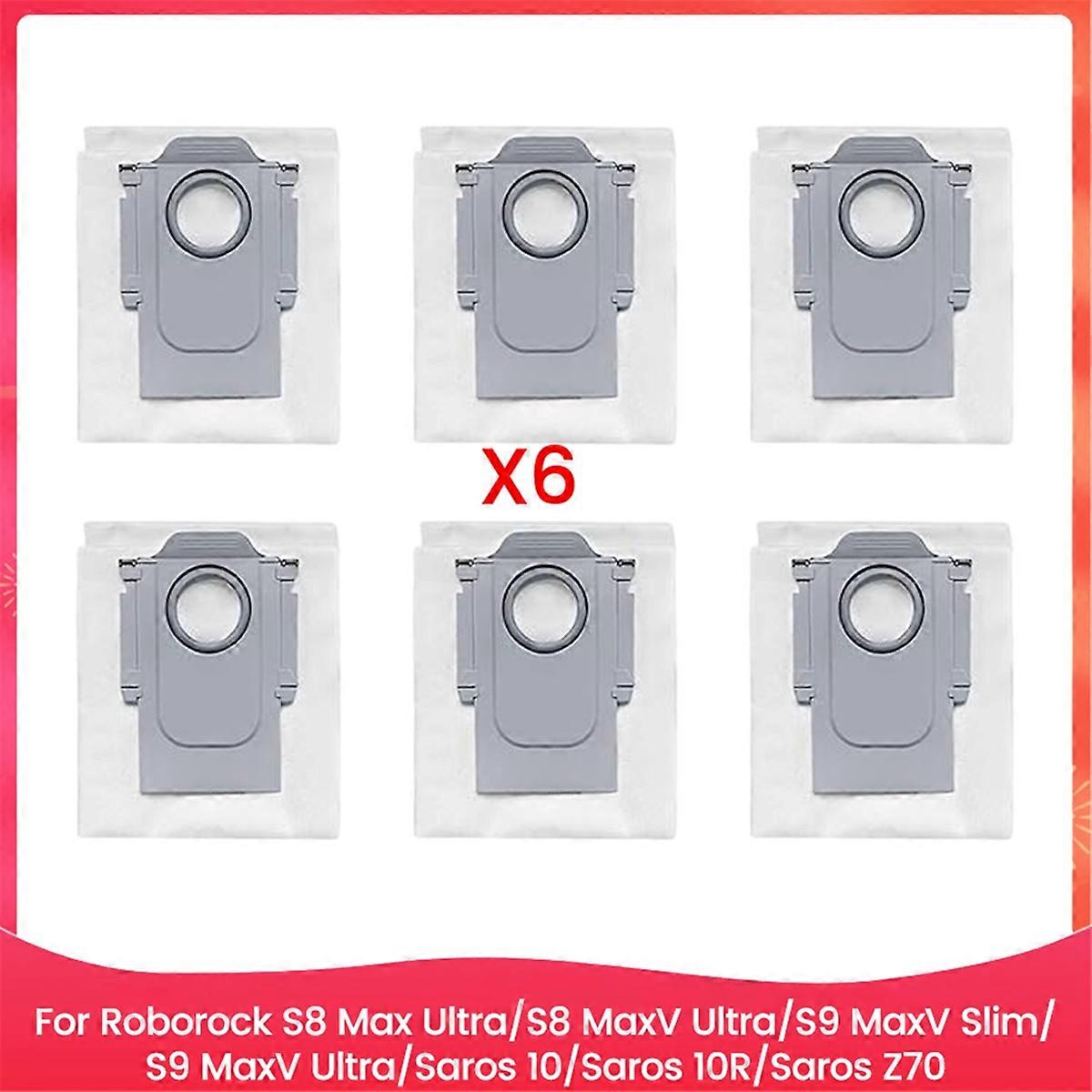 6PCS Dust Bag for Roborock S8 Max Ultra/S8 MaxV Ultra/S9 MaxV Slim/S9 MaxV Ultra/Saros 10/Saros 10R/