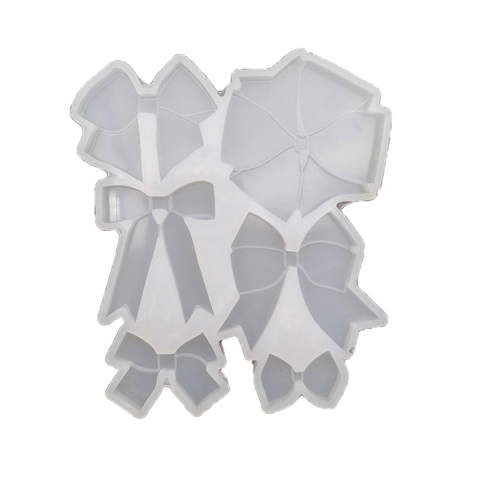 ערכת עובש שרף אפוקסי תבניות לשימוש חוזר עבור מלאכת יד DIY צורת Bowknot עובש סיליקון כלי יצירתי להכנת תכשיטים לנשים