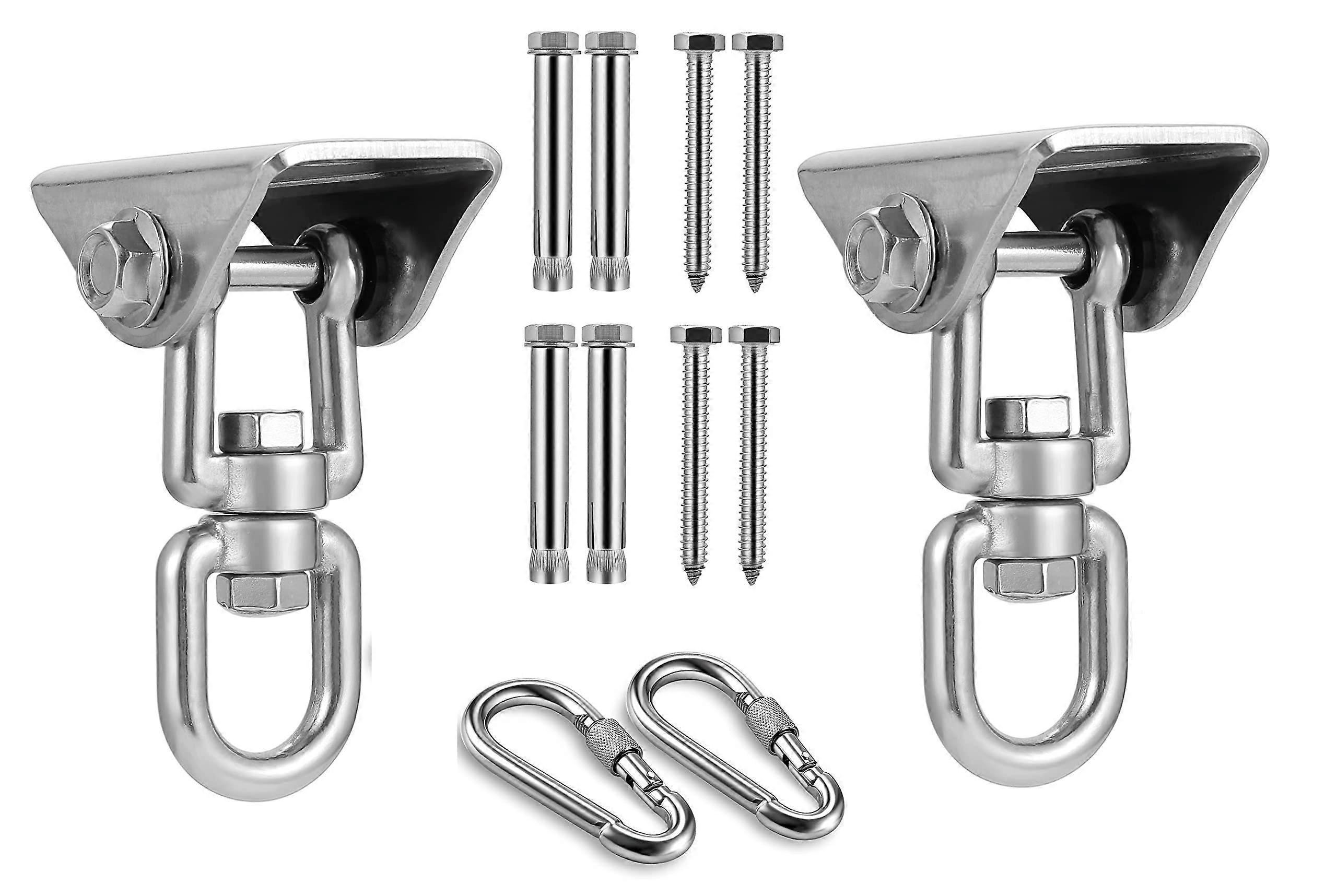Stainless Steel Hanging Kit Swing Hangers Hammock and Spring and Swing Swivel Spinner