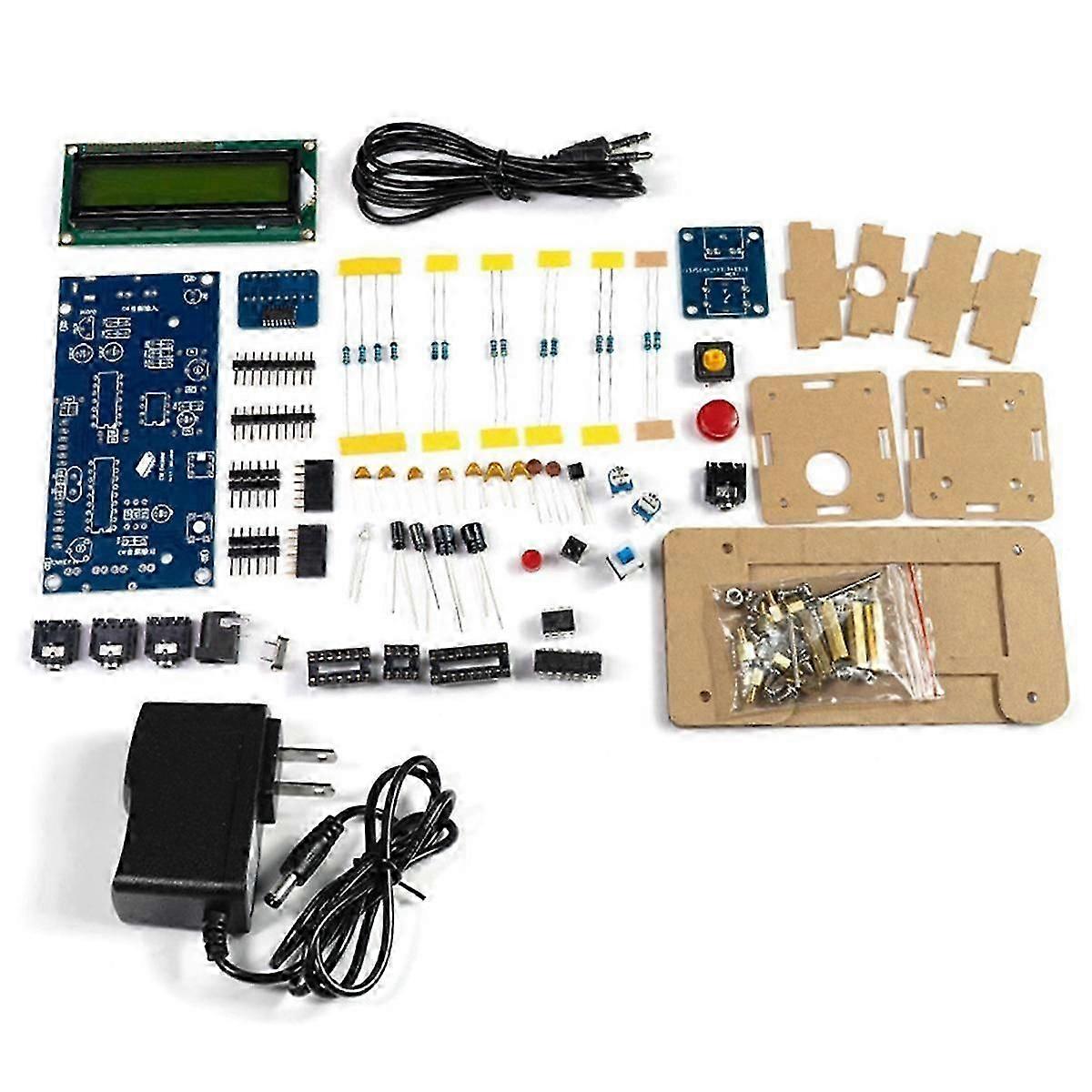 Decoder Morse Code Reader Translato DIY Kits CW Morse Code Exercise Decoder Kit Ham Radio with Digital LCD US Plug