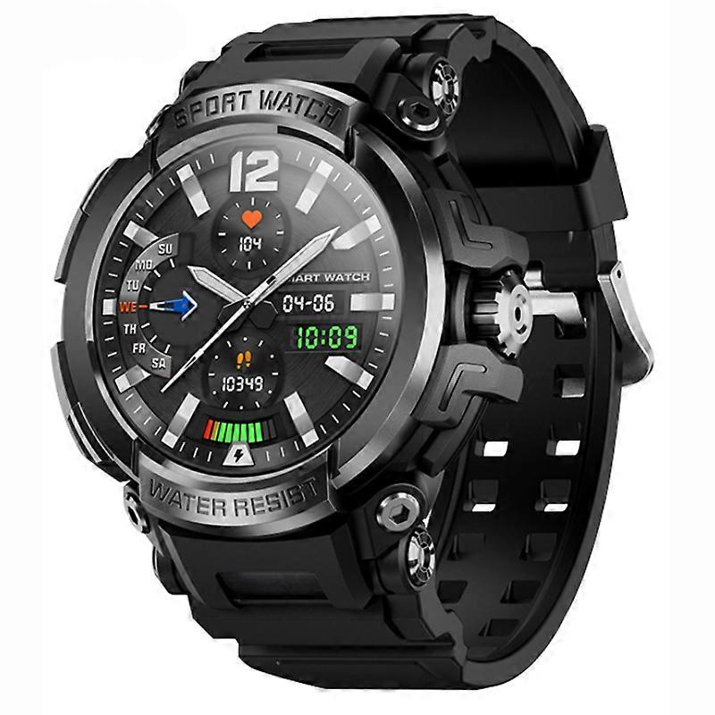 Smartwatch with Bluetooth HD Calling, Blood Oxygen and Heart Rate Monitoring, Sedentary Alerts, Health Tracking, and Multiple Sports Modes(Black)