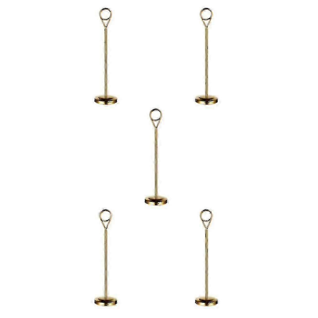 1/2/3/5 Stainless Table Number Holder Sign Holder Photo Stand For