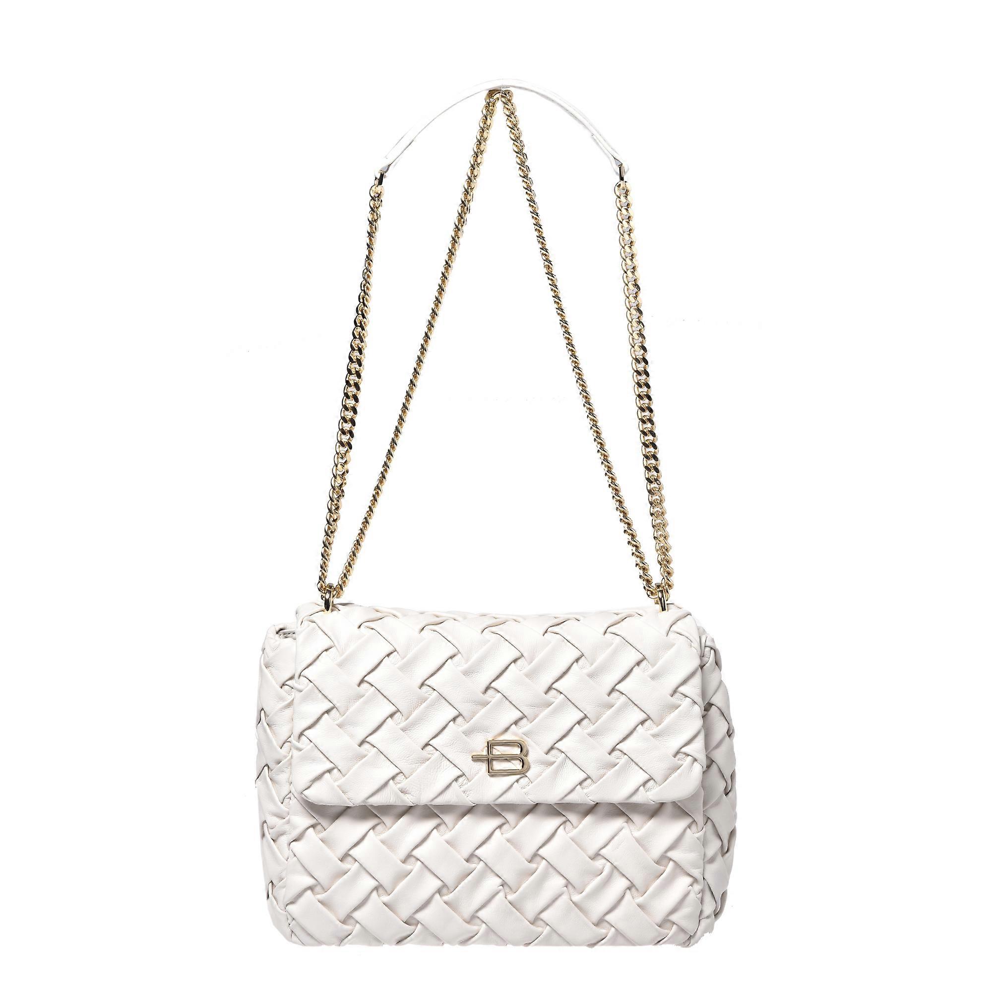 Baldinini - Crossbody Bag In White Woven Leather
