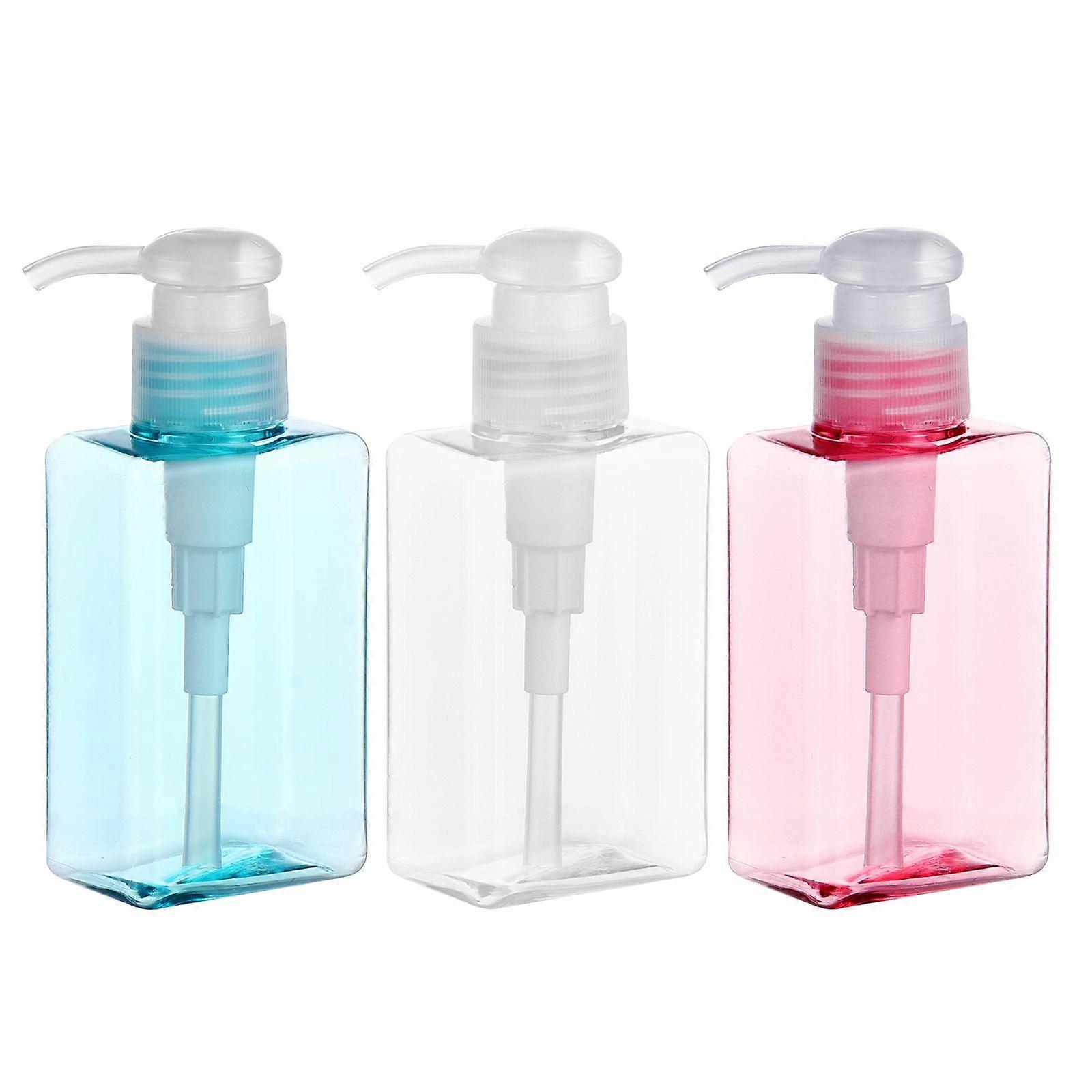 3pcs 100ml Hand Sanitizer Dispenser Empty Bottle Refillable Plastic Bottles