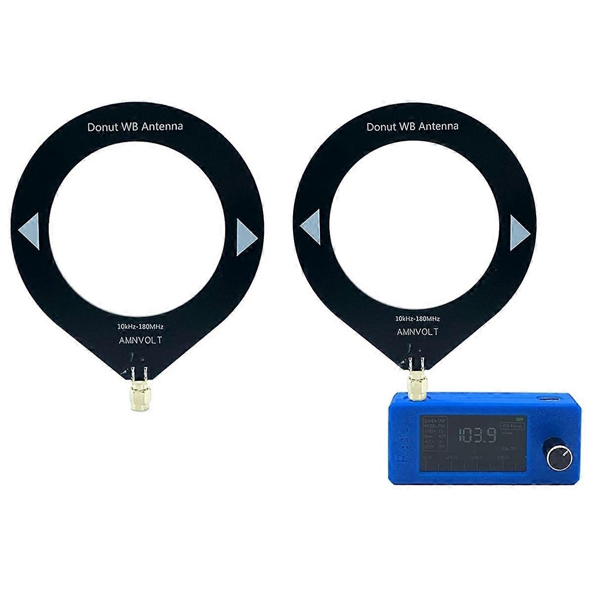SI4732 Mini Radio Receiver 9.9KHz-181MHz+2XLoop Antenna Portable Shortwave Radio Receiver SW LW AM FM SSB SI4732 Radio B