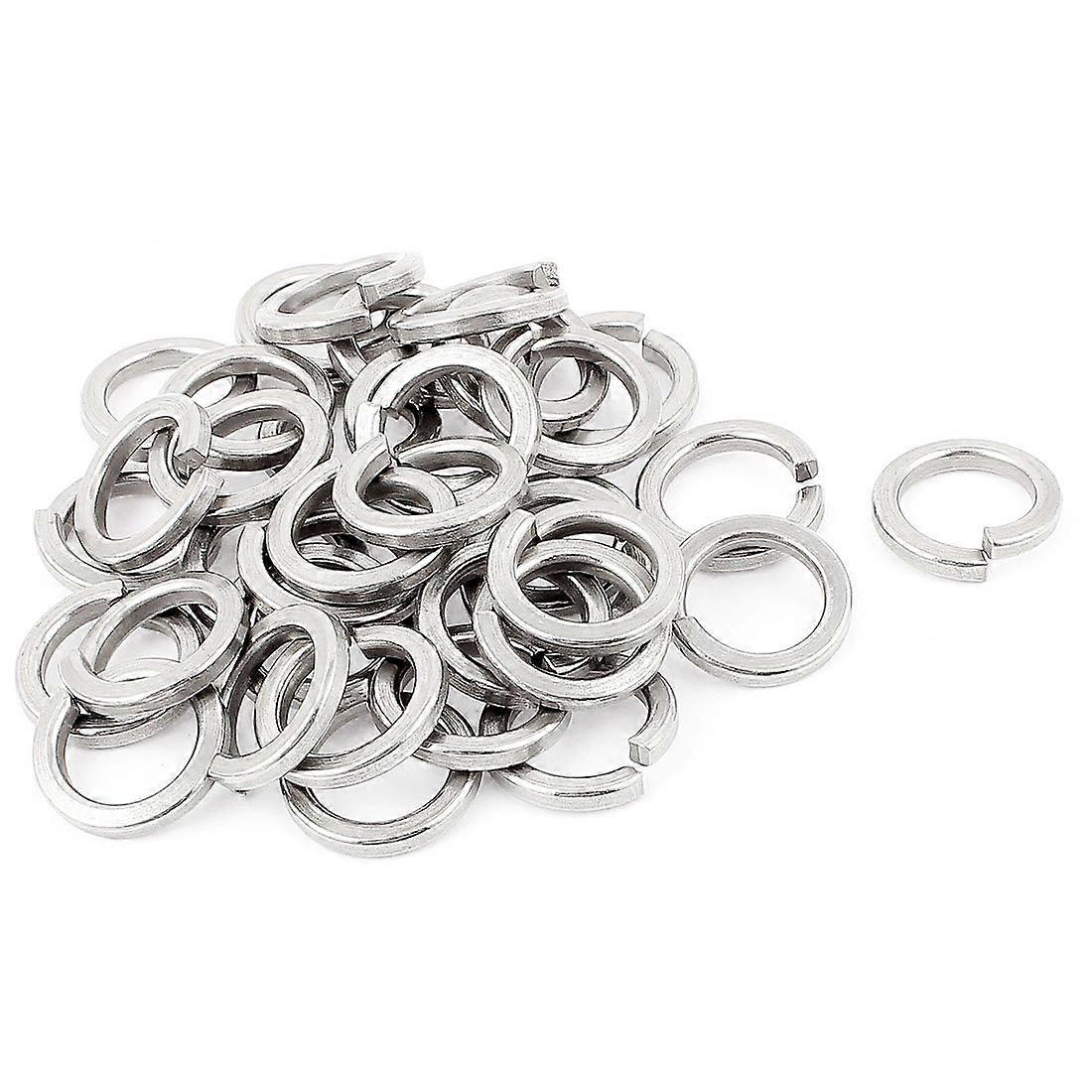 IIVVERR M16 304 Stainless Steel Split Lock Washers Inner Diameter Gasket Pack of 30 for Heavy Duty Applications