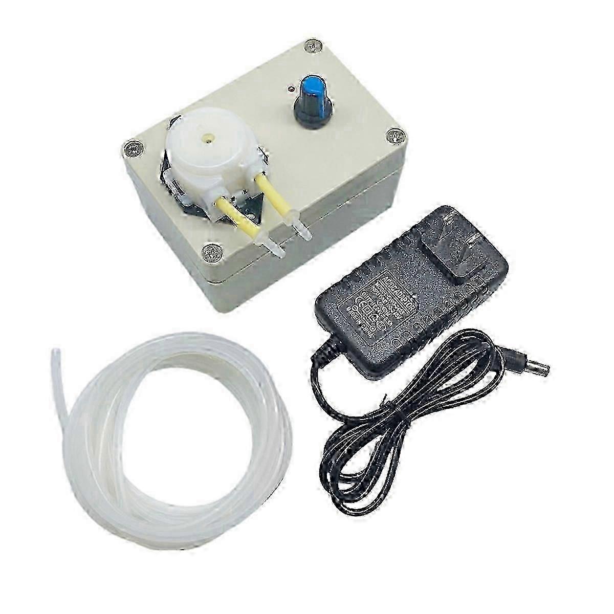 Adjustable Speed Peristaltic Pump 12V/24V Adjustable Speed Titration Pump Metering Pump US Plug