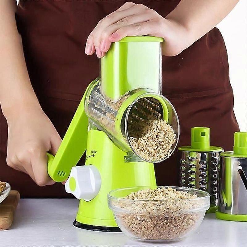 Vegetable Grater - XBOOTSMALONE - Manual - 3 blades - Filling with pusher - Easy to clean