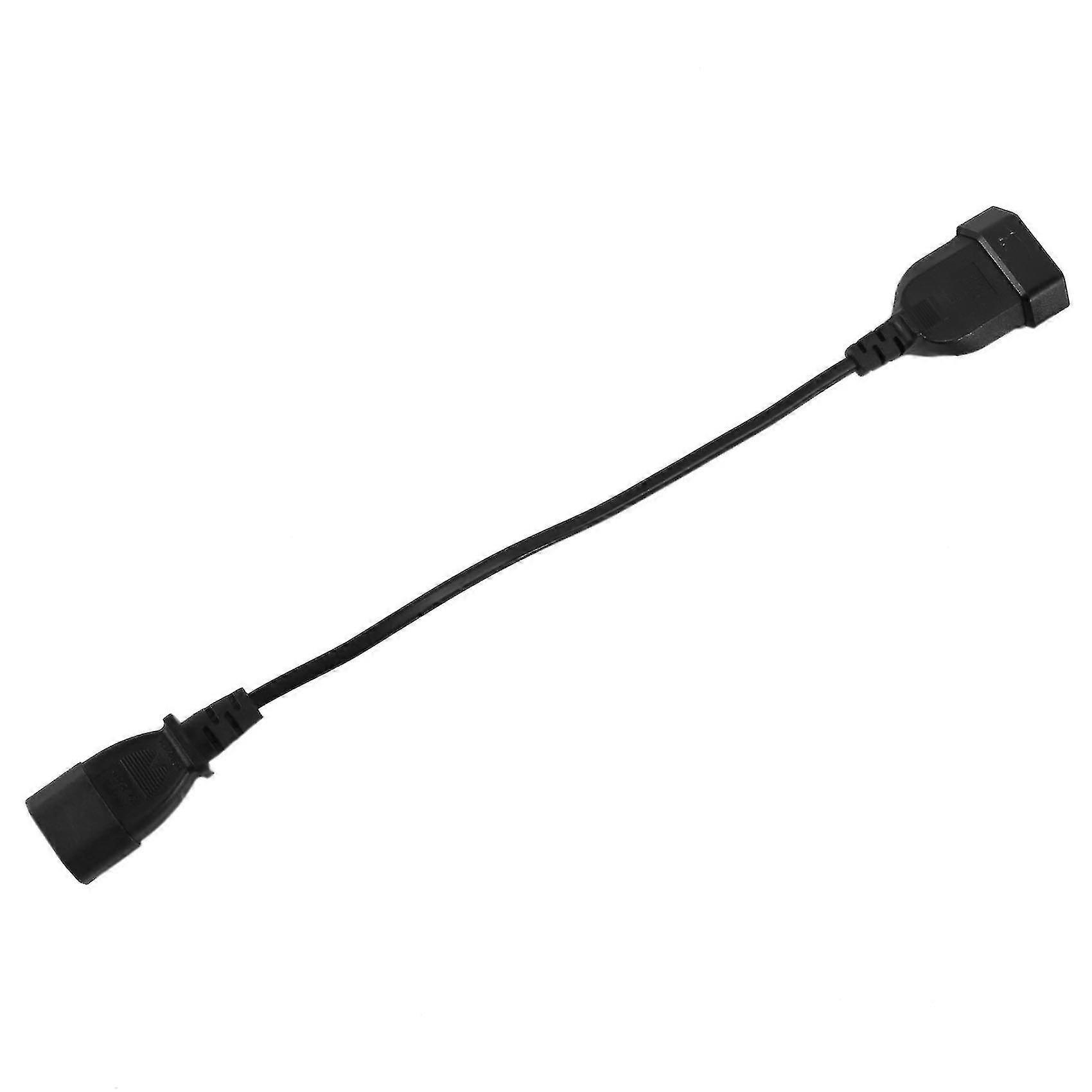 Câble d'Alimentation IEC 320 C14 Mâle Vers 2 Broches Femelles Européennes, pour UPS PDU, Adaptateur d'Alimentation UE, 30cm
