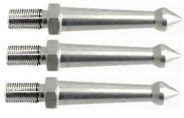 2" Long Tripod Spike Set of 3, SS Stainless Steel, 10mm Compatible with Sirui Tripods