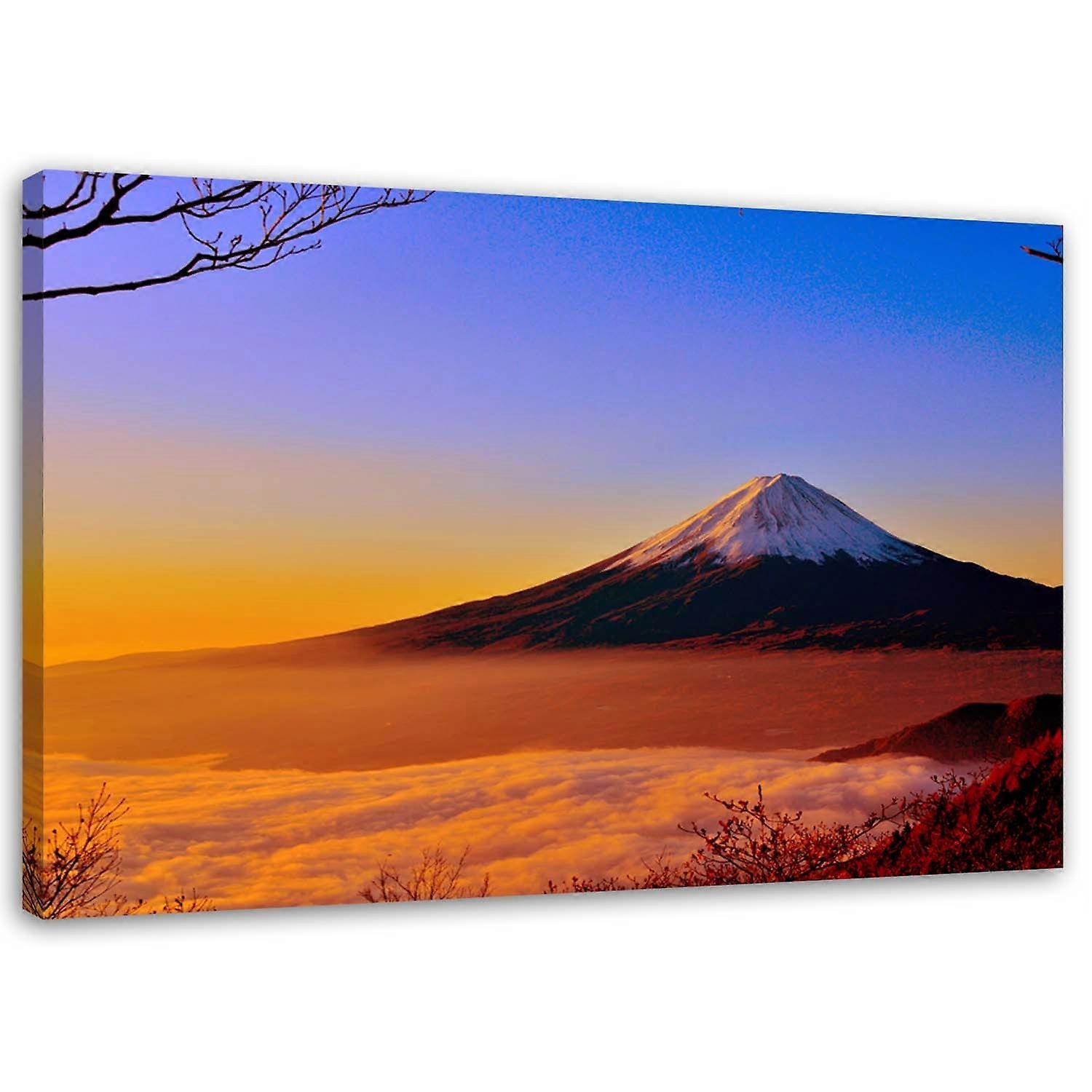 Leinwandbild, Landschaft des Mount Fuji - 60x40