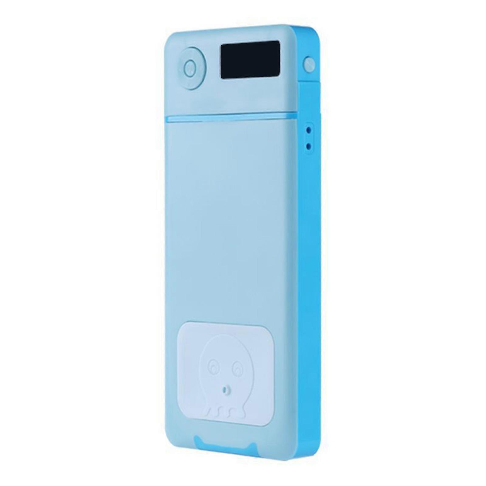 Mobile Phone Lock Box with Timer Function ABS Case for Work Study Office Anti Addiction Discipline Aid Locker Box  Blue