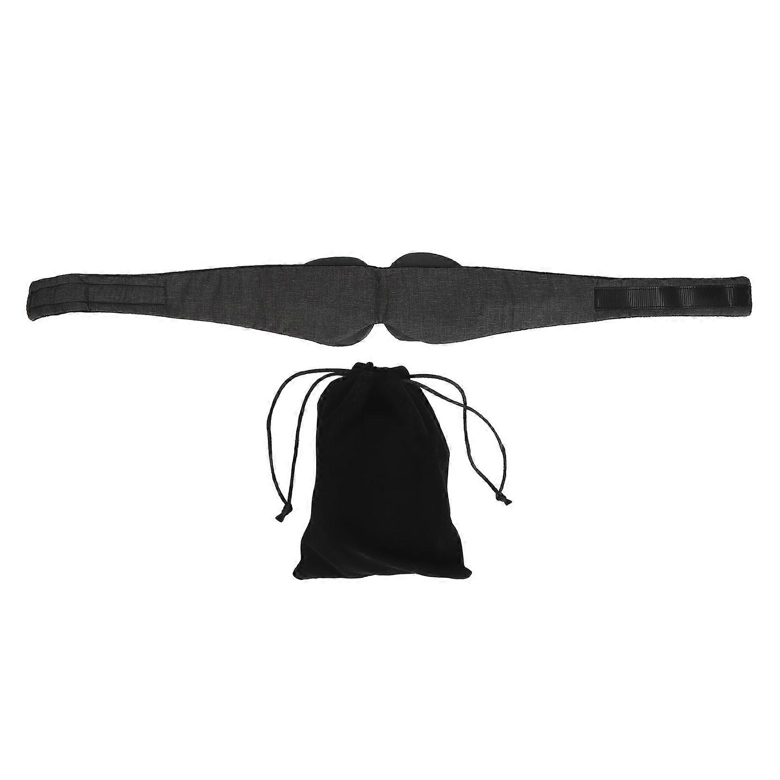 3D Contoured Sleep Eye Patch Light Blocking Breathable Memory Cotton Eye Pad with Adjust Strap