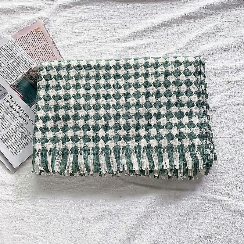 Stylish Oversized Women Plaid Blanket Warm Scarf for Fall Winter