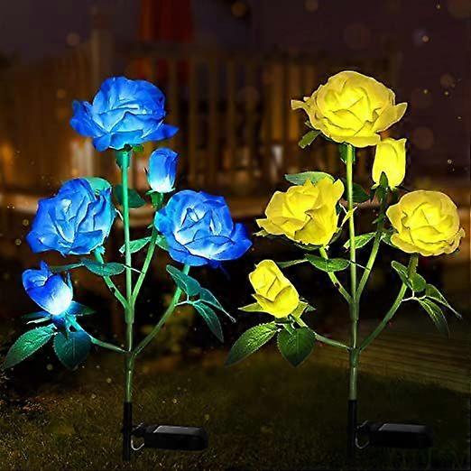 2er-Pack Solarleuchten für den Außenbereich IP65 Solarblumenleuchten