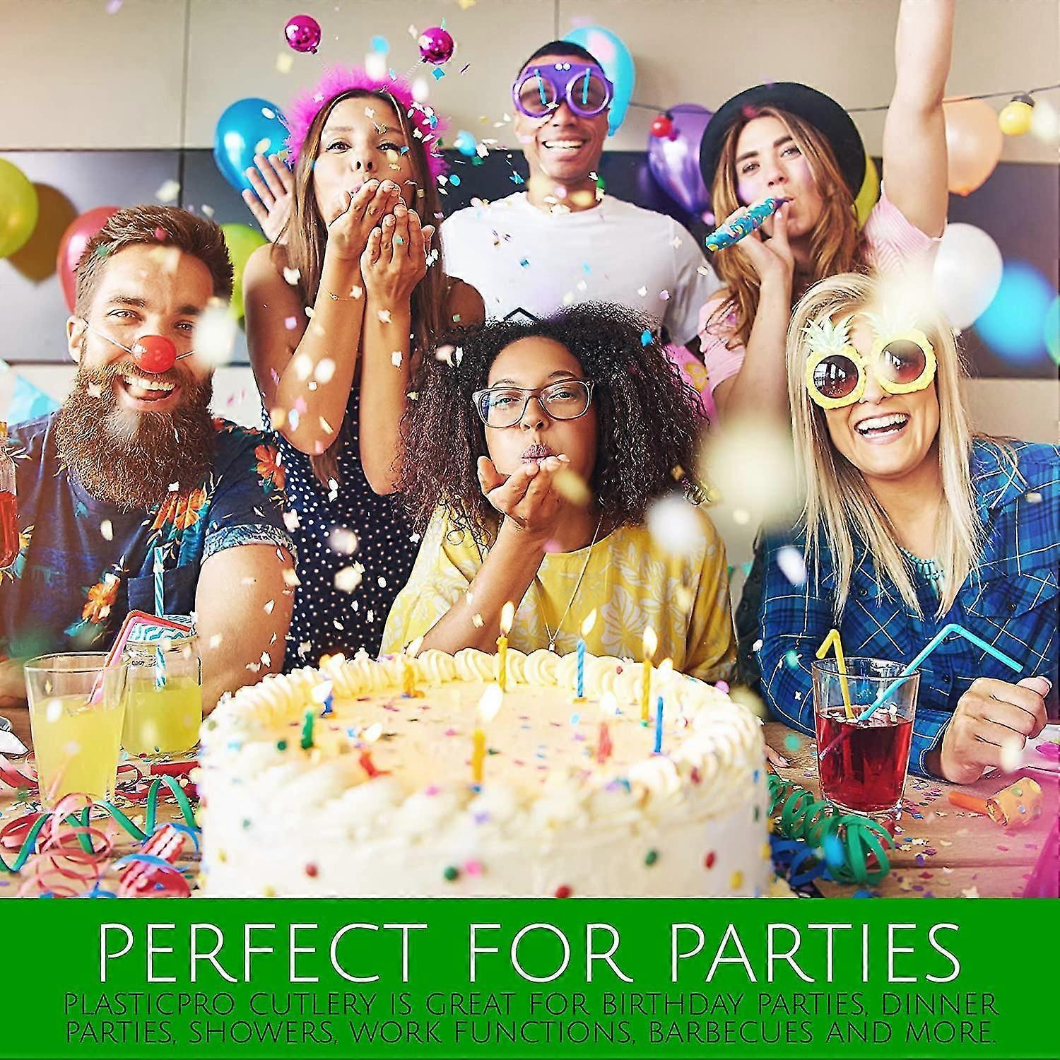 Disposable Clear Plastic Cutlery - Premium Heavyweight Disposable Utensils