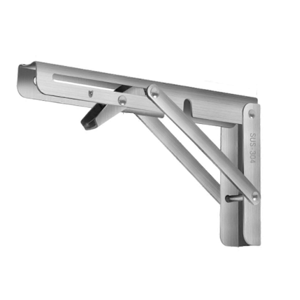 200mm 2pcs Folding Wall Rack, Garage Rack Support Rack, Stainless Steel Folding Workbench Support Rack, 200kg Load-bearing Rack