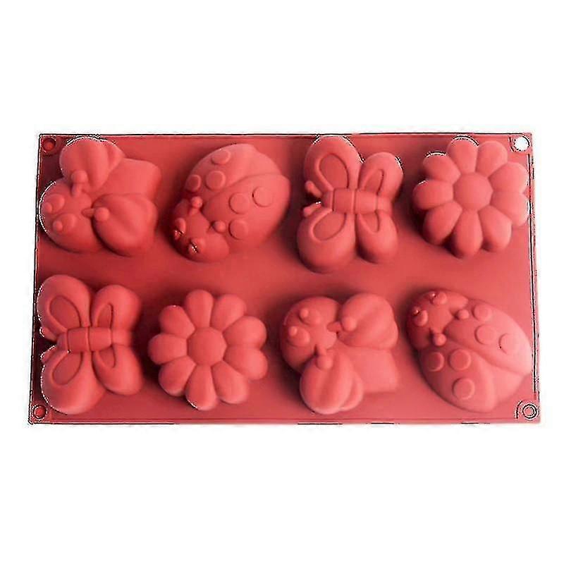 Miniowl - 1ピースシリコンソープモールド8キャビティDIY