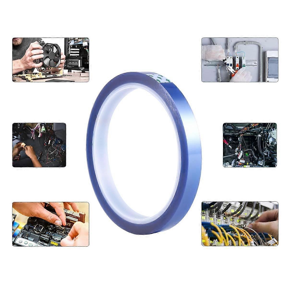 10 Rolls Heat Tapes Sublimation Blanks Thermal Tape No Residue Tape Up to 260Celsius for Heat Sublimation Press