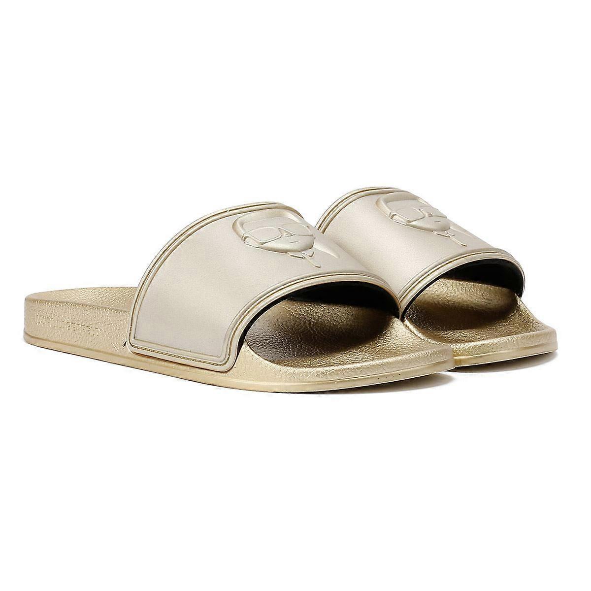Karl Lagerfeld Kondo 2.0 Karl NFT Women's Gold Slides