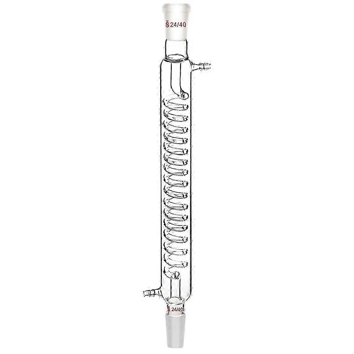 Borosilicate Glass Condenser with 24/40 Fitting 300mm Jacket Length Laboratory Glass Condenser Serp