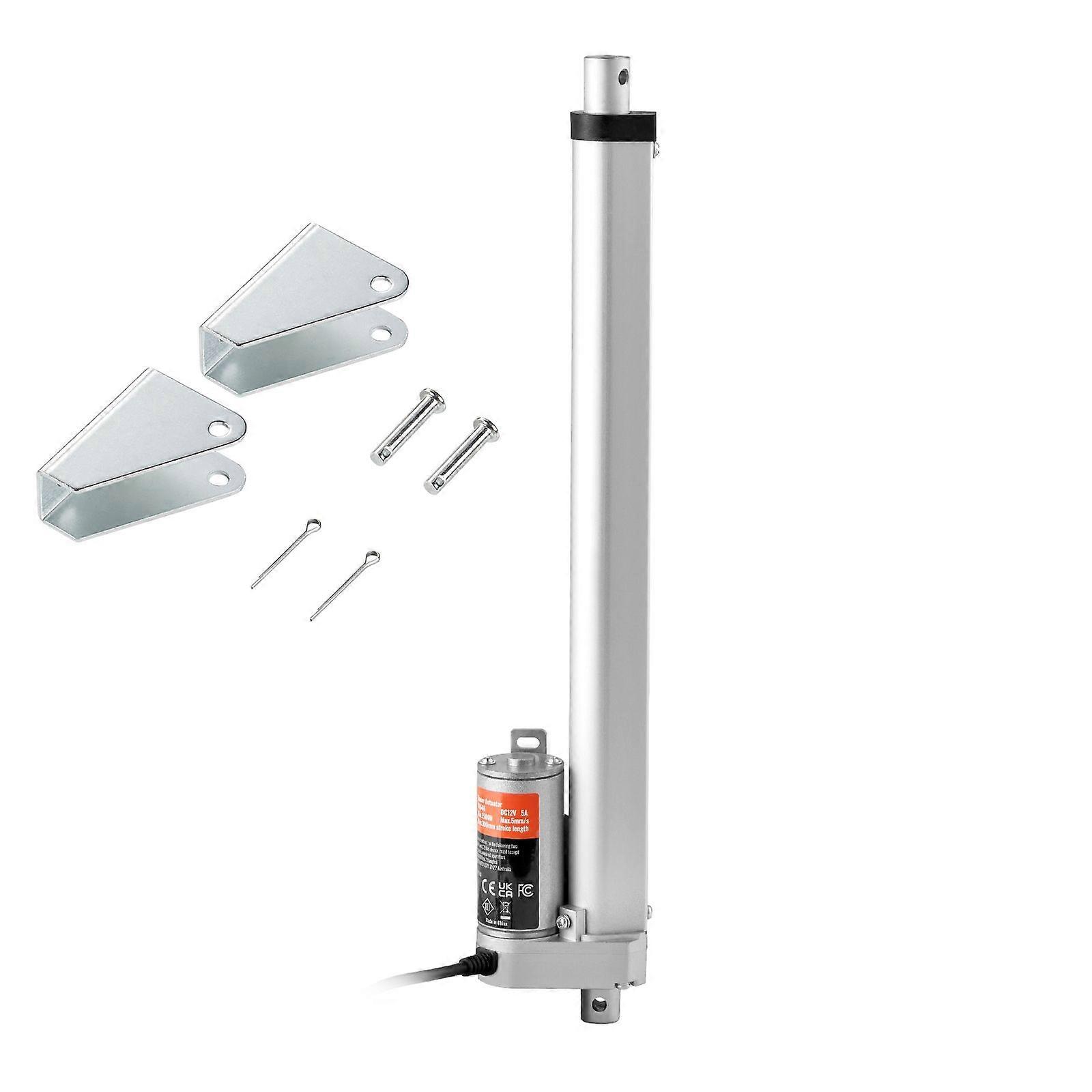 Lineaarinen toimilaite 12V, 12 tuuman nopea 0,55 "/ s lineaarinen toimilaite, 220lbs / 1000N lineaarinen liiketoimilaite asennuskiinnikkeellä