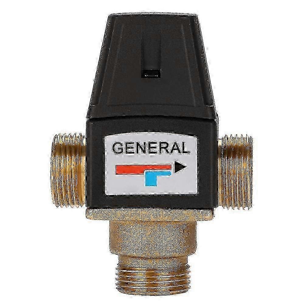Qin 2024 Vanne mitigeuse thermostatique - 3 voies DN20 filetage mâle Robinet mélangeur thermostatiqu