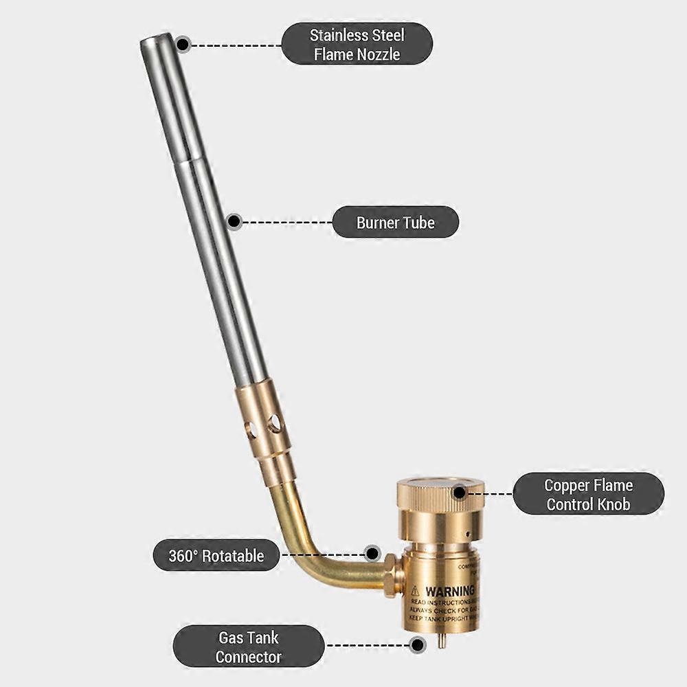 Propane Torch Head High Intensity Torch Head Soldering Gas Torch for for Soldering Brazing Welding