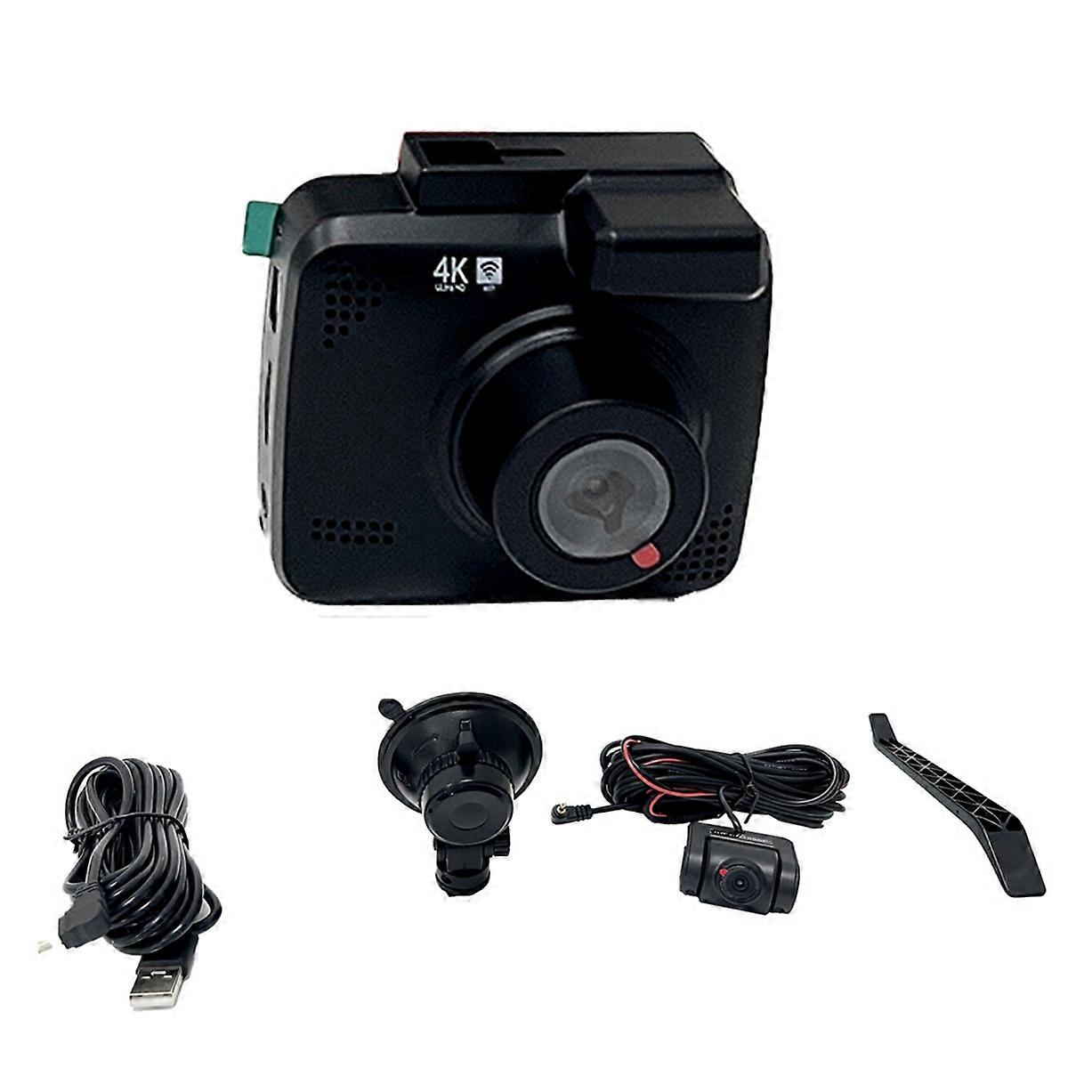 Vehicle DVR 2K WIFI GPS Front & Rear View Camera HD Driving Recorder