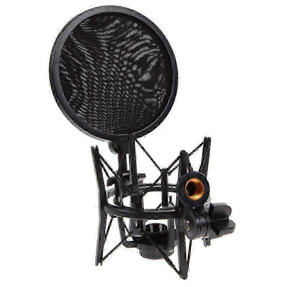 Professional Microphone Mic Shock Mount with Articulating Head Holder Stand Bracket Suitable for Broa Studio