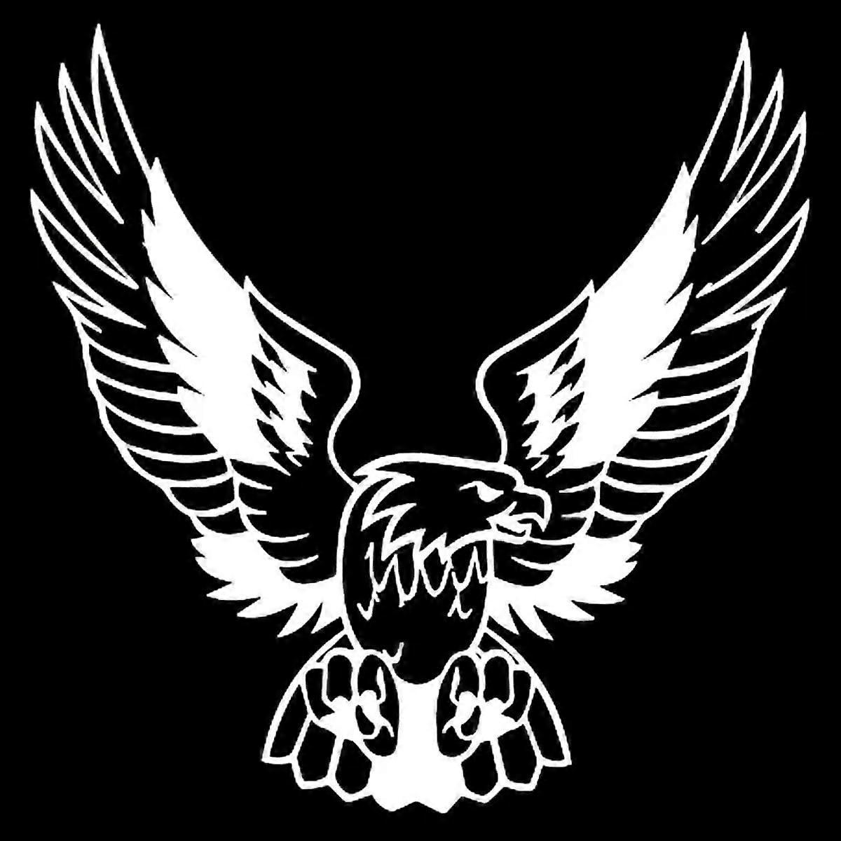 Elegant Eagle Waterproof Vinyl Decal Car Sticker for Motorcycles and Automobiles - Classic Bird Exterior Accessory