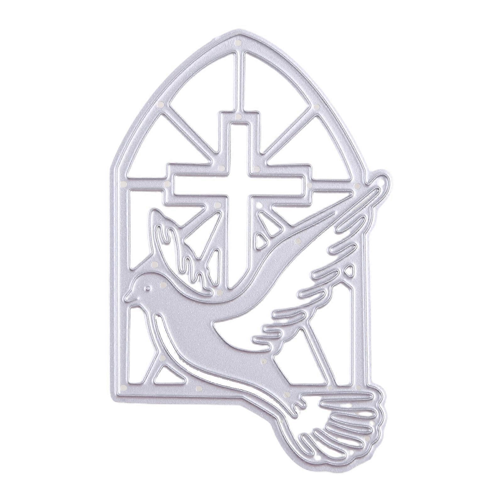 για περιστέρι για Cross Metal Cutting Dies Stencil DIY Λεύκωμα Άλμπουμ Χαρτί Κάρτα T